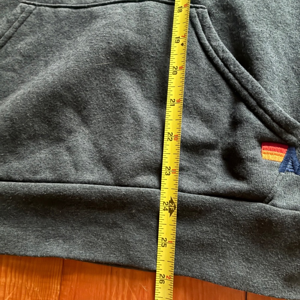 Aviator Nation Blue / Gray Lightning Bolt Hoodie - Picture 9 of 11